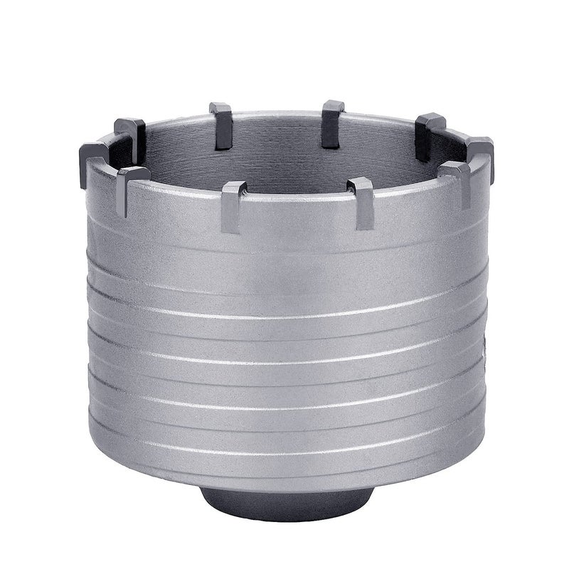 GUICGOC 100mm / 4 inch Concrete Hole Saw with 250mm SDS Plus Shank Connecting Rod Cement Hole Saw for Cement Brick Concrete Stone Wall (100mm (4 inch)) - Image 4